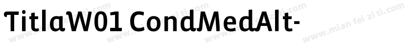 TitlaW01 CondMedAlt字体转换
